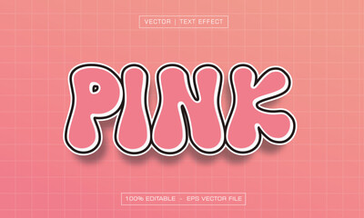 pink text effect with line style background