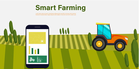 Future Farming Automation Vector