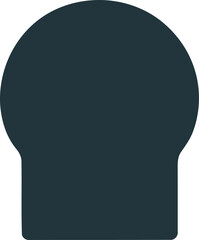 Vector illustration of a human head profile silhouette with speech bubbles and a light bulb icon representing a creative business mind, thinking concept, and intelligence idea for a person human body 