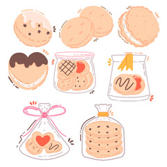 Illustration of beautifully packaged biscuits 