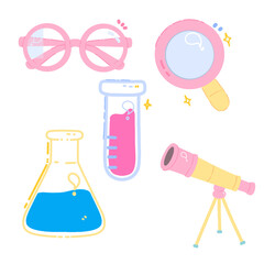 vector illustration of laboratory equipment