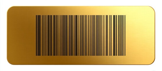 Golden Barcode Tag.