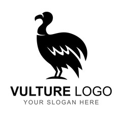 abstract vulture silhouette logo vector