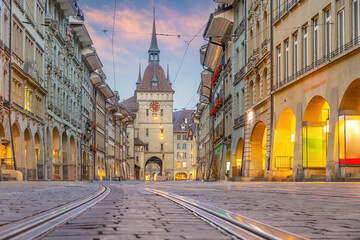Fototapeta premium Bern city skyline, cityscape of Switzerland