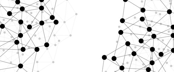 Abstract technology dot and line connection digital hi tech design concept background. Space for text. Vector illustration © Rayhan