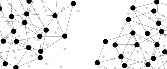 Abstract technology dot and line connection digital hi tech design concept background. Space for text. Vector illustration © Rayhan