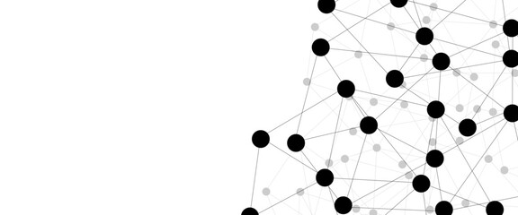 Abstract technology dot and line connection digital hi tech design concept background. Space for text. Vector illustration © Rayhan