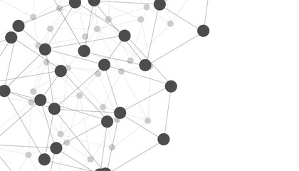 Abstract technology dot and line connection digital hi tech design concept background. Space for text. Vector illustration © Rayhan