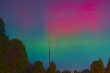 Northern Lights in Des Moines, Iowa