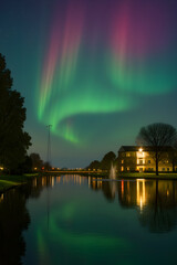Northern Lights in Des Moines, Iowa