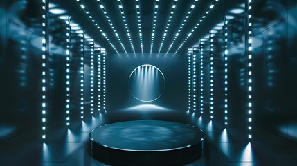Futuristic Light Display Stage Design