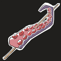 vector illustration of a chicken