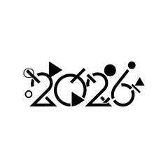 Modern Geometric 2026 Year Design