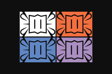 Happy birthday banner. Lettering confetti on white