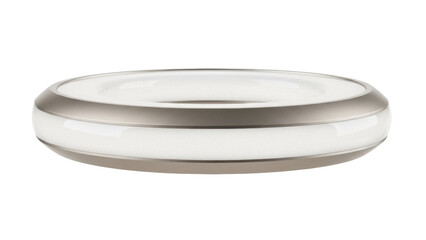 Modern LED ceiling light fixture isolated PNG on transparent background, contemporary lighting element for interior design and home decor