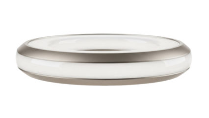 Modern LED ceiling light fixture isolated PNG on transparent background, contemporary lighting element for interior design and home decor