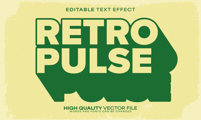 Retro classic text effect, editable text effect and vintage 3d font style bold shadow oldschool poster design
