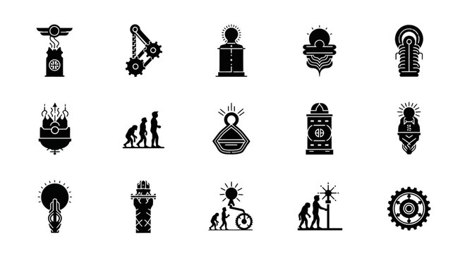 Steampunk and Evolution Icons