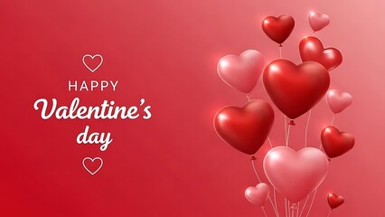 Celebrate valentine's day with heart balloons