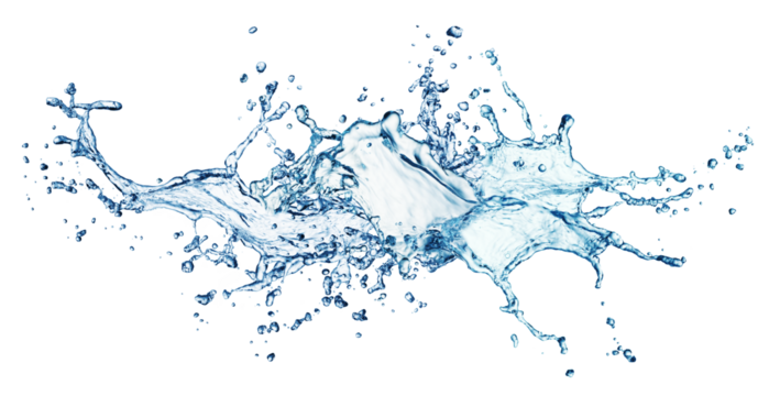 Water Splash Arc Isolated - Powered by Adobe