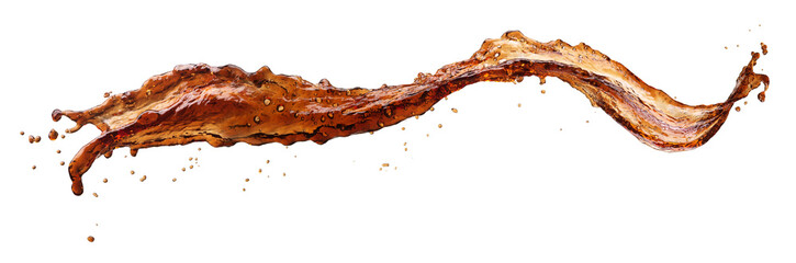 Cola splash isolated 