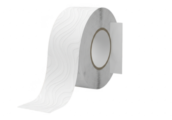 Roll of toilet paper isolated on transparent background