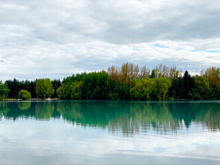 Fototapeta premium Lake view aroung Twizel, New Zealand 2023 Feb.22