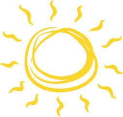 Doodle Sun Sketch 