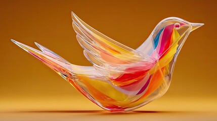  folded paper origami bird symbolizing peace, creativit handmade art, ideal for education posters, branding, or minimalist decorations emphasizing imagination and cultural craft appreciation elements.