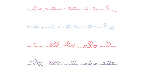 Continuous Line Heart Neon