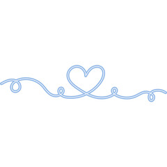 Continuous Line Heart Neon