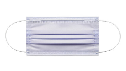 Medical face mask PNG isolated on transparent background, surgical procedure mask for healthcare and protection against virus and bacteria