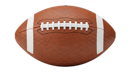 Brown American football isolated PNG, sports equipment for football games and training on transparent background © Emilija