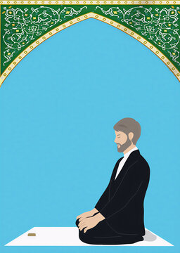 Twelver Shi'a man performs Prayer