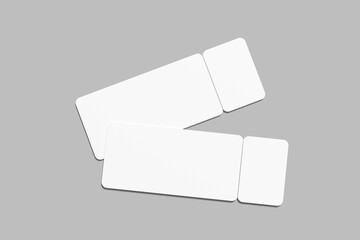 Premium Ticket Blank Mockup