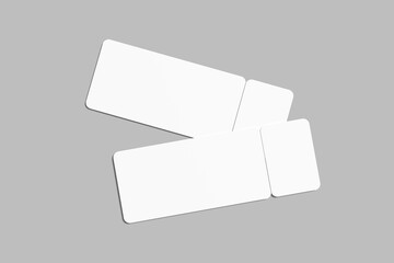 Premium Ticket Blank Mockup