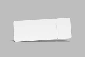 Premium Ticket Blank Mockup