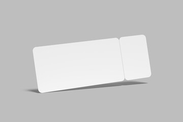 Premium Ticket Blank Mockup