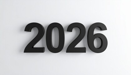 Golden 3D New Year number symbol for holiday celebration and calendar design