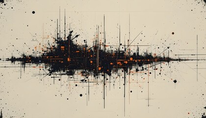 Glitch Distorted Grunge Overlay With Noise Destroyed Error Shapes And Halftone Screen Print Texture Vector