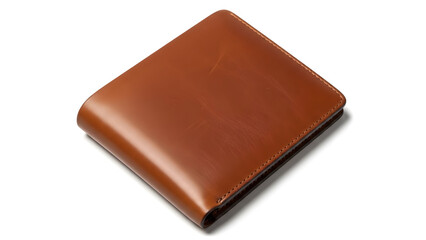 Brown square object with smooth surface and rounded edges on a white background