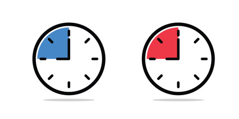 watch, clock timer vector icon