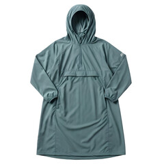 Versatile hooded outerwear in a soothing teal hue, offering comfort and freedom for all-weather outdoor adventures
