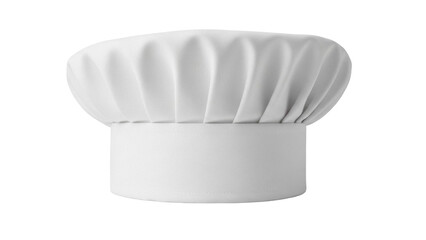 Chef s hat isolated PNG on transparent background, professional cook uniform headwear for culinary arts and restaurant service