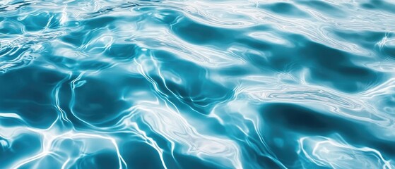 Obraz premium Abstract image of rippling turquoise water