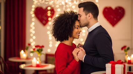 Valentines couple embracing Valentine's day 2026 2027 download woman