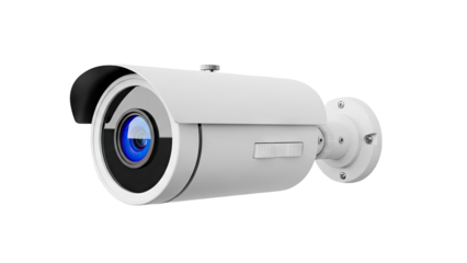 3D Security camera on transparent background