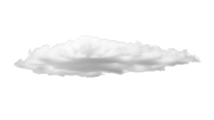 Fluffy cloud PNG isolated on transparent background, realistic cumulus cloudscape element for...