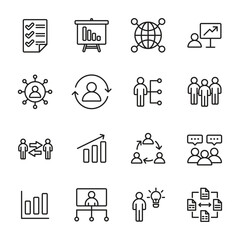template business, people work icon