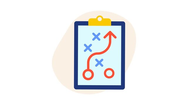 Business strategy planning and tactic animation